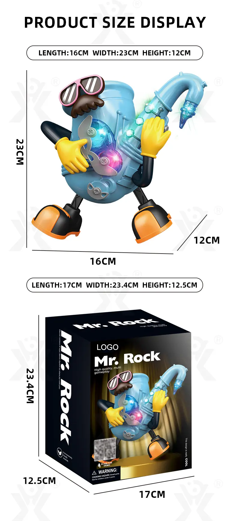 Dancing Saxophone Toy, Building the Sense of Rhythm (TB-4268781) — illustrated product details, panel 8