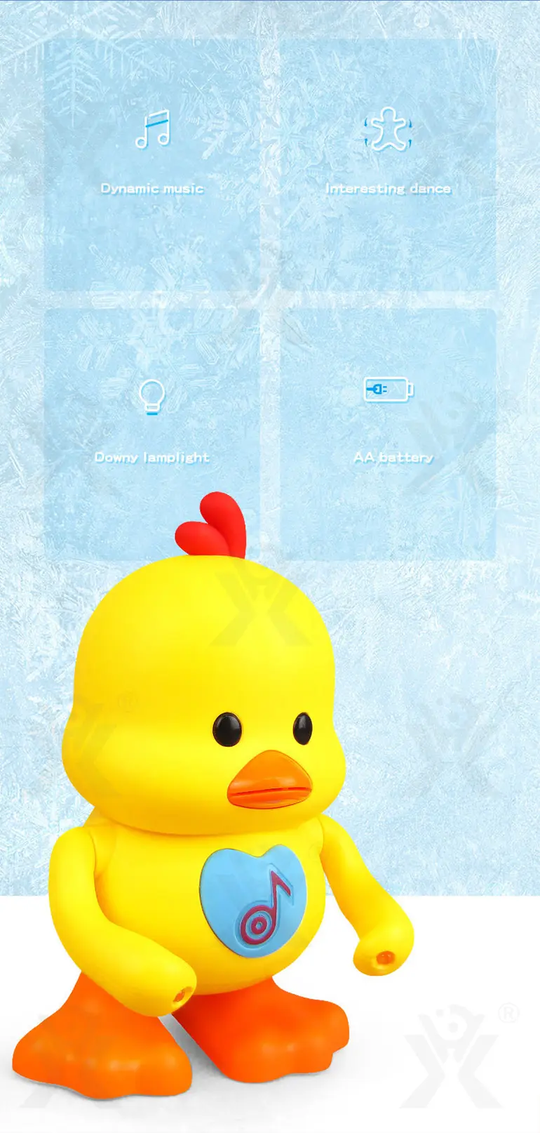 Dancing Duck Interactive Toys (TB-4262328) — illustrated product details, panel 2
