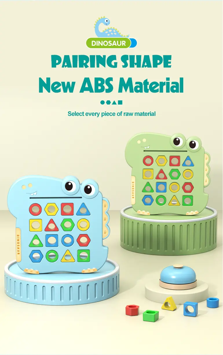 Shape Pairing Puzzle Toy, Dinosaur Outlook (TB-4232591) — illustrated product details, panel 7