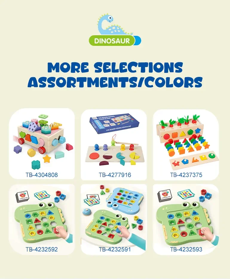 Shape Pairing Puzzle Toy, Dinosaur Outlook (TB-4232591) — illustrated product details, panel 9