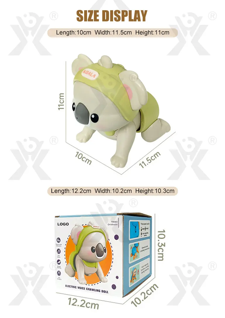Electric Koala Crawling Toy For Baby Early Learning (TB-4377592) — illustrated product details, panel 6