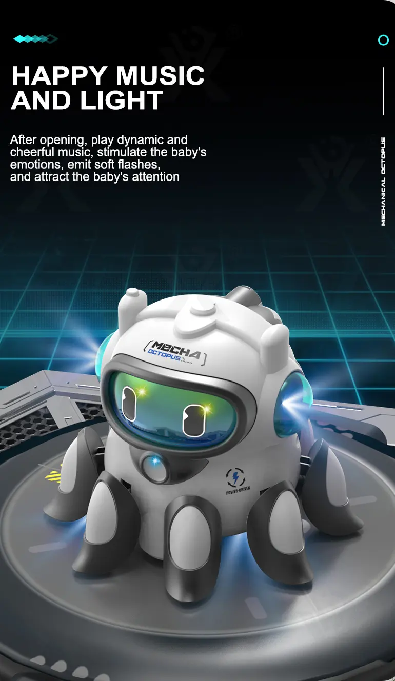 Kids Electric Mechanical Octopus Toy (TB-4387778) — illustrated product details, panel 5