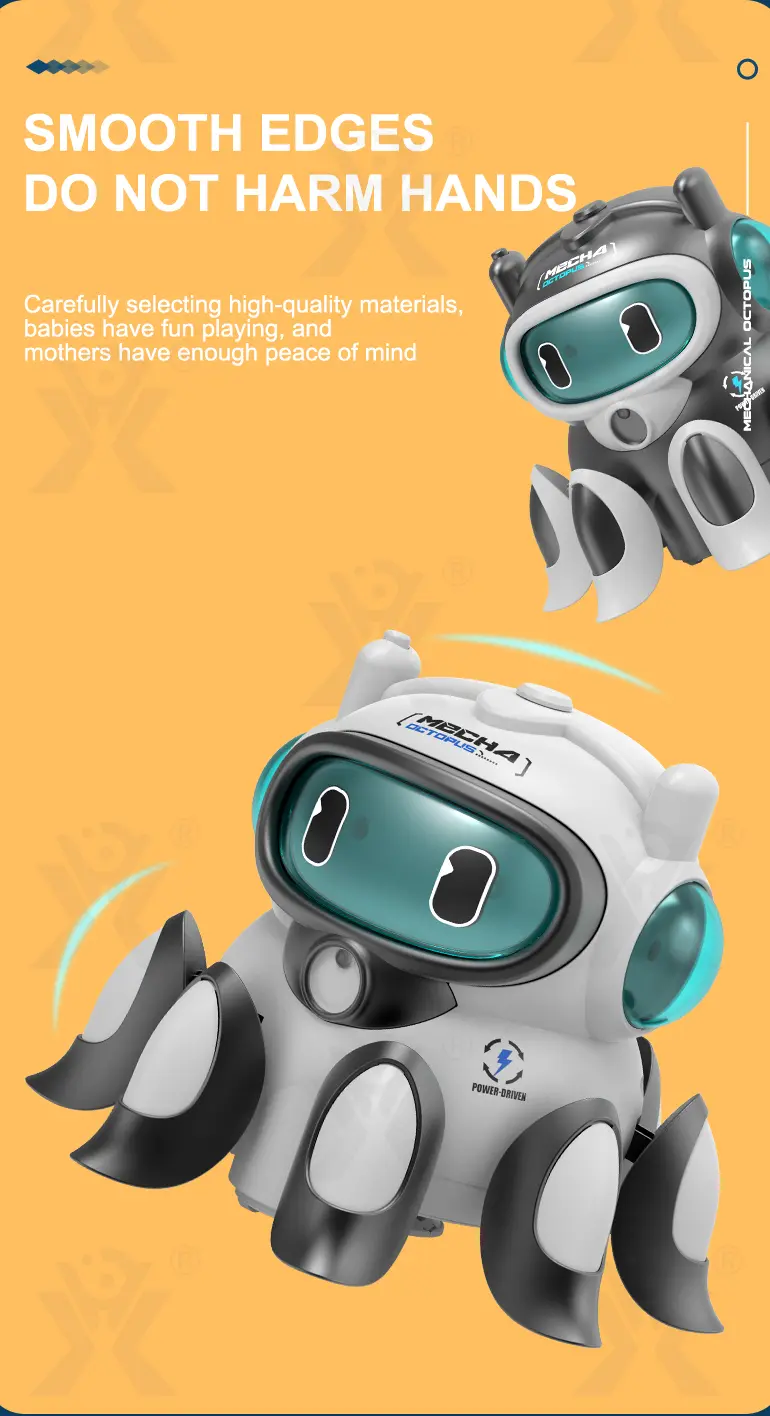 Kids Electric Mechanical Octopus Toy (TB-4387778) — illustrated product details, panel 7