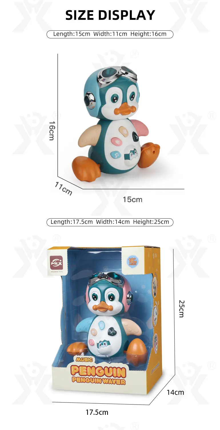 Electric Penguin Toys, Crawling and Learning Modes (TB-2122548) — illustrated product details, panel 10