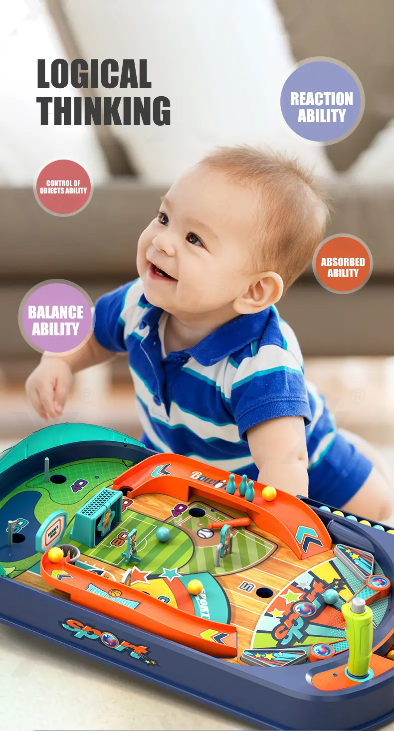 Kids Pinball Game Table Machine (TB-4313919) — illustrated product details, panel 3