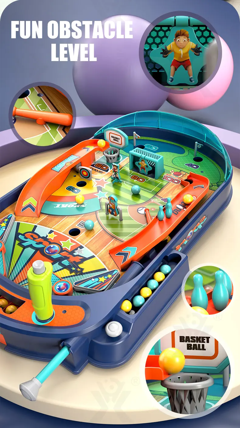 Kids Pinball Game Table Machine (TB-4313919) — illustrated product details, panel 4