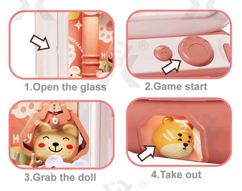 Kitten Doll Machine Toy For Kids, Mini Claw Machine Wholesale (TB-5082913) — illustrated product details, panel 4
