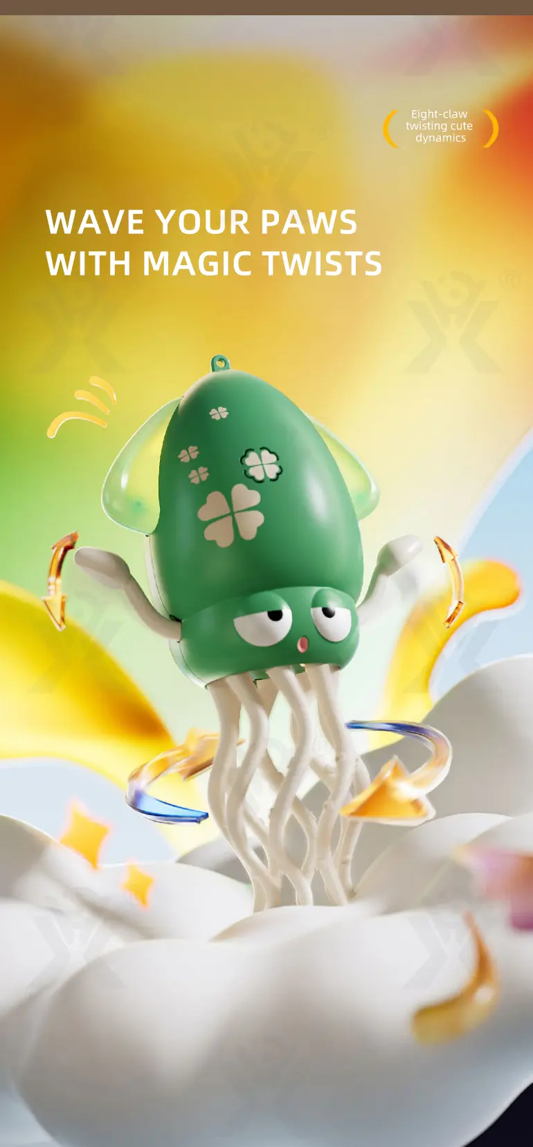 Dancing Octopus Toy For Toddlers (TB-4956345) — illustrated product details, panel 3