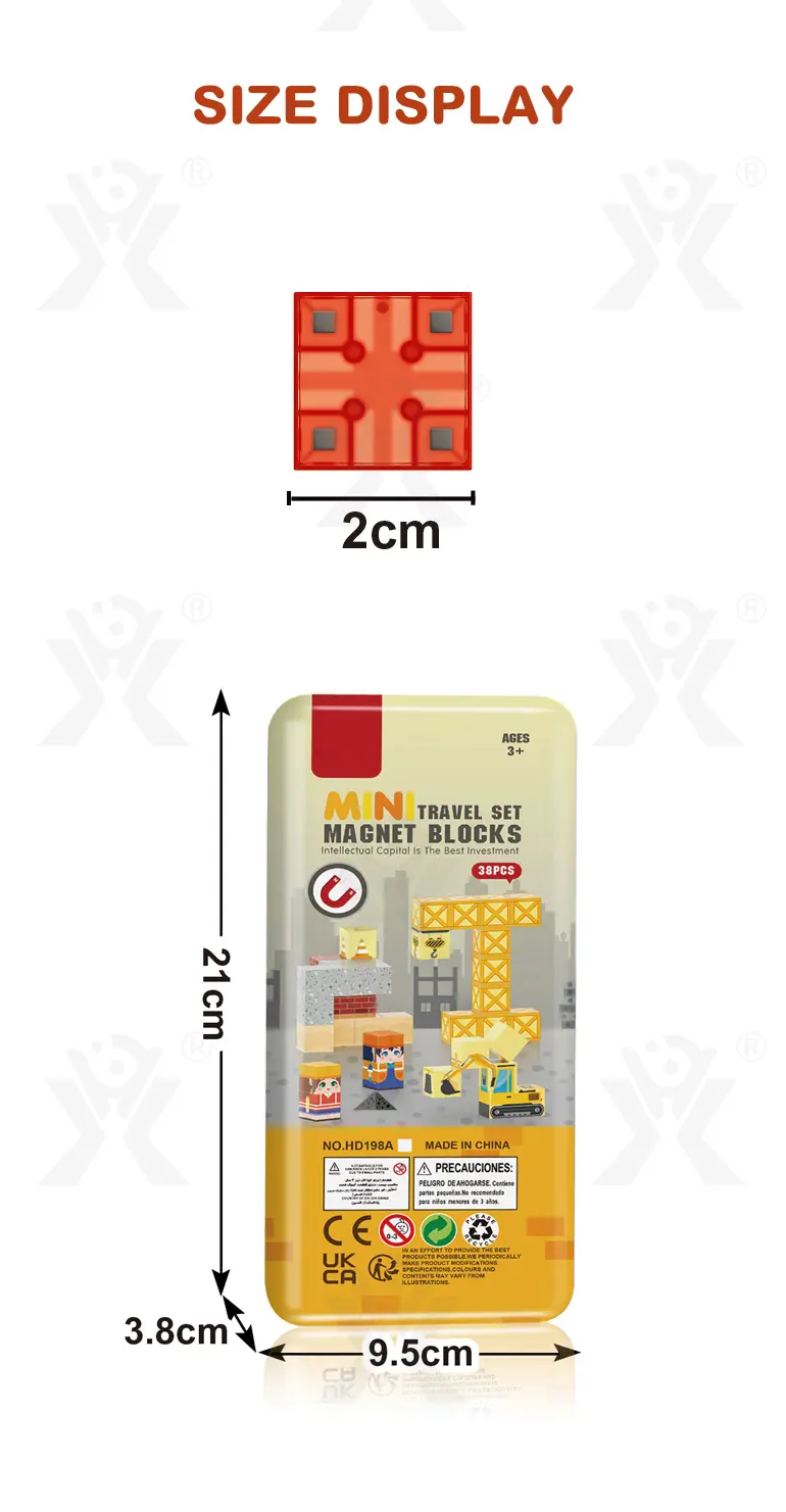 Travel Magnetic Blocks Toys, Portable Mini Size (TB-5060586) — illustrated product details, panel 9