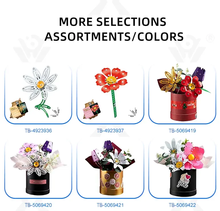 Metal Flower DIY Bouquet, External Flower (TB-5069421) — illustrated product details, panel 10