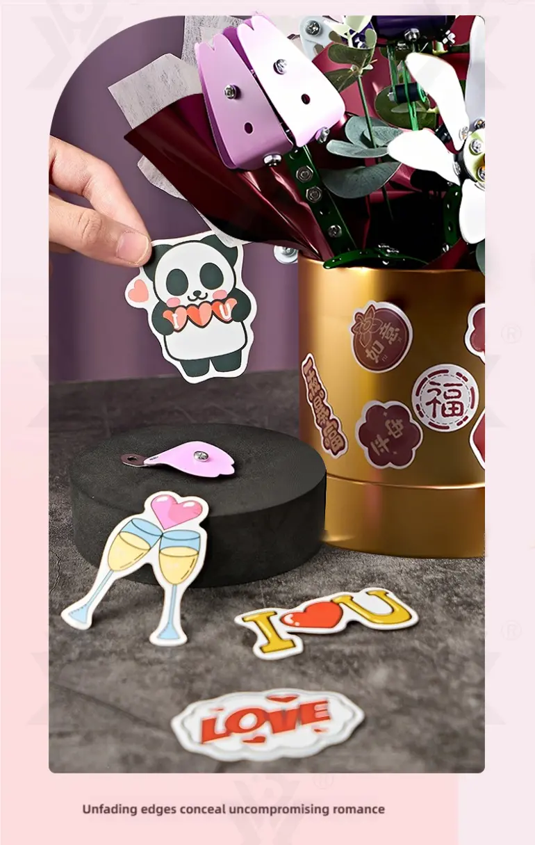 Metal Flower DIY Bouquet, External Flower (TB-5069421) — illustrated product details, panel 7