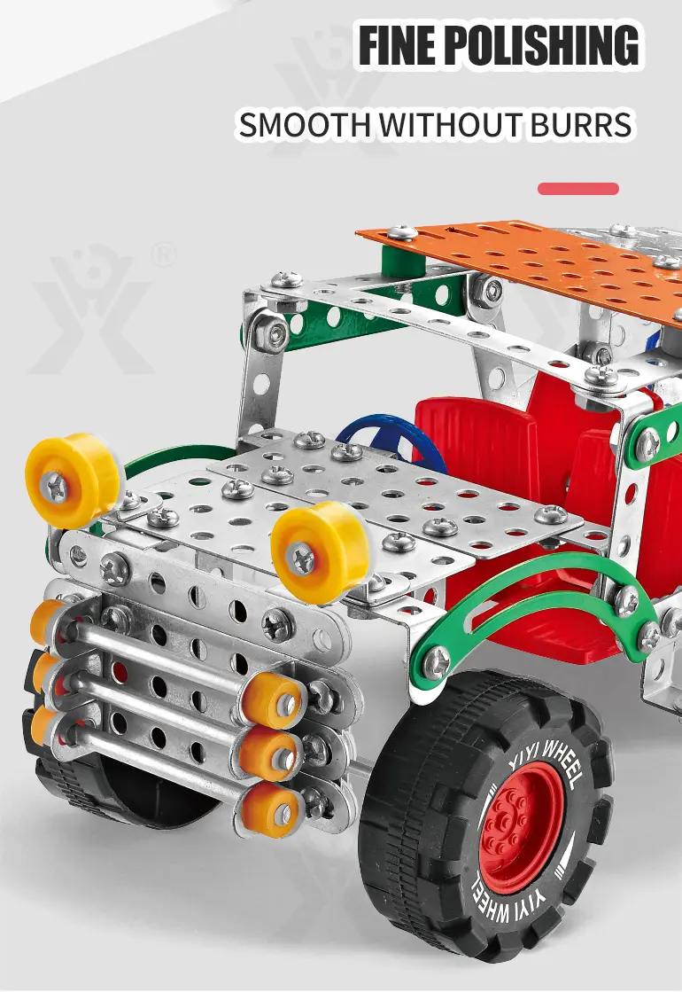 Metallic Assembly Racing Car, Metal Construction Toys Supply (TB-4356801) — illustrated product details, panel 5