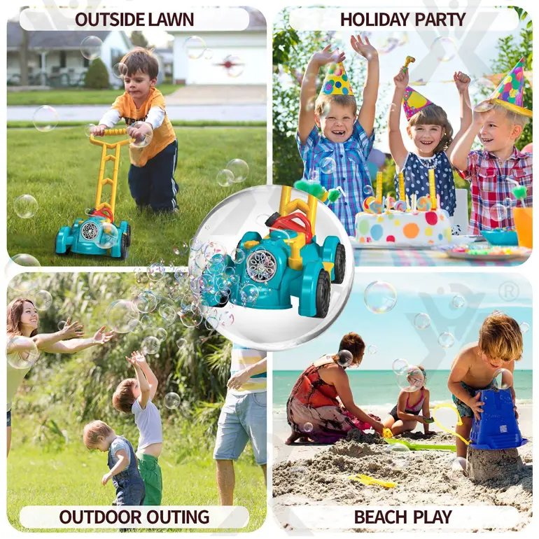 Bubble Mower For Toddlers, Bubble Blower Toy Supply (TB-4241318) — illustrated product details, panel 5