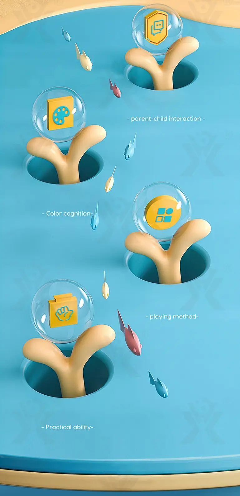 Ocean Garden Building Block Toys (TB-4449981) — illustrated product details, panel 2