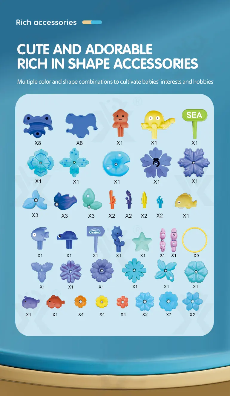 Ocean Garden Building Block Toys (TB-4449981) — illustrated product details, panel 3