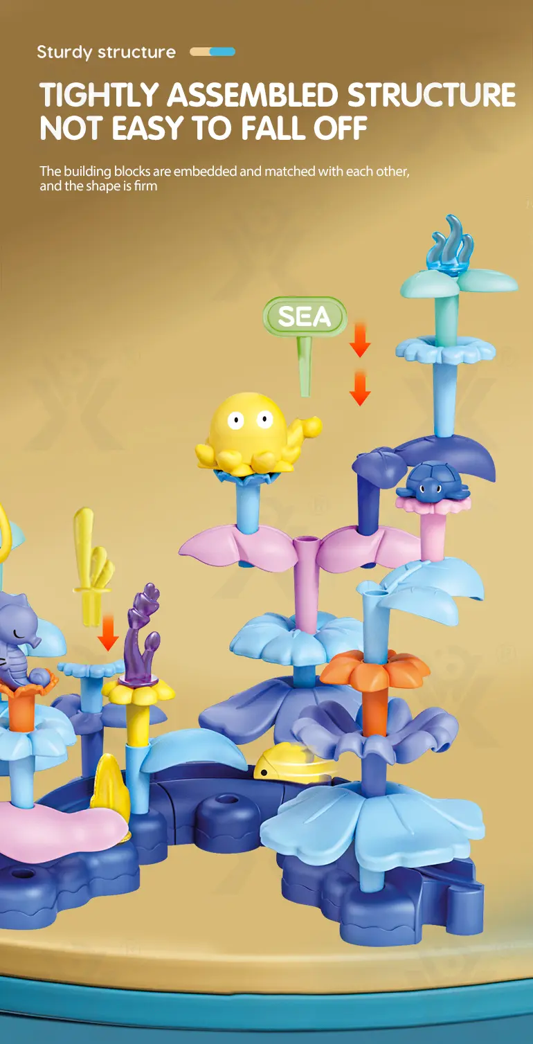 Ocean Garden Building Block Toys (TB-4449981) — illustrated product details, panel 4