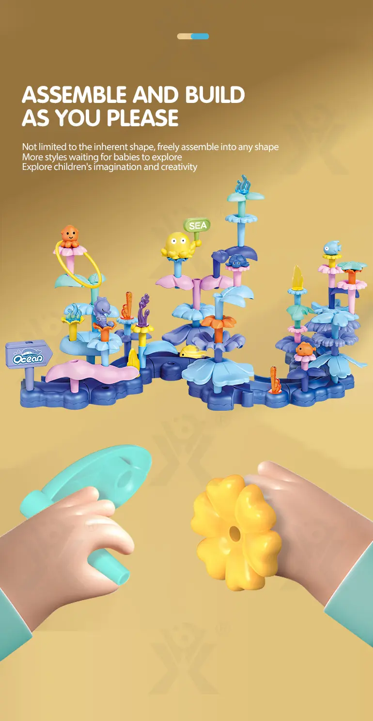 Ocean Garden Building Block Toys (TB-4449981) — illustrated product details, panel 6