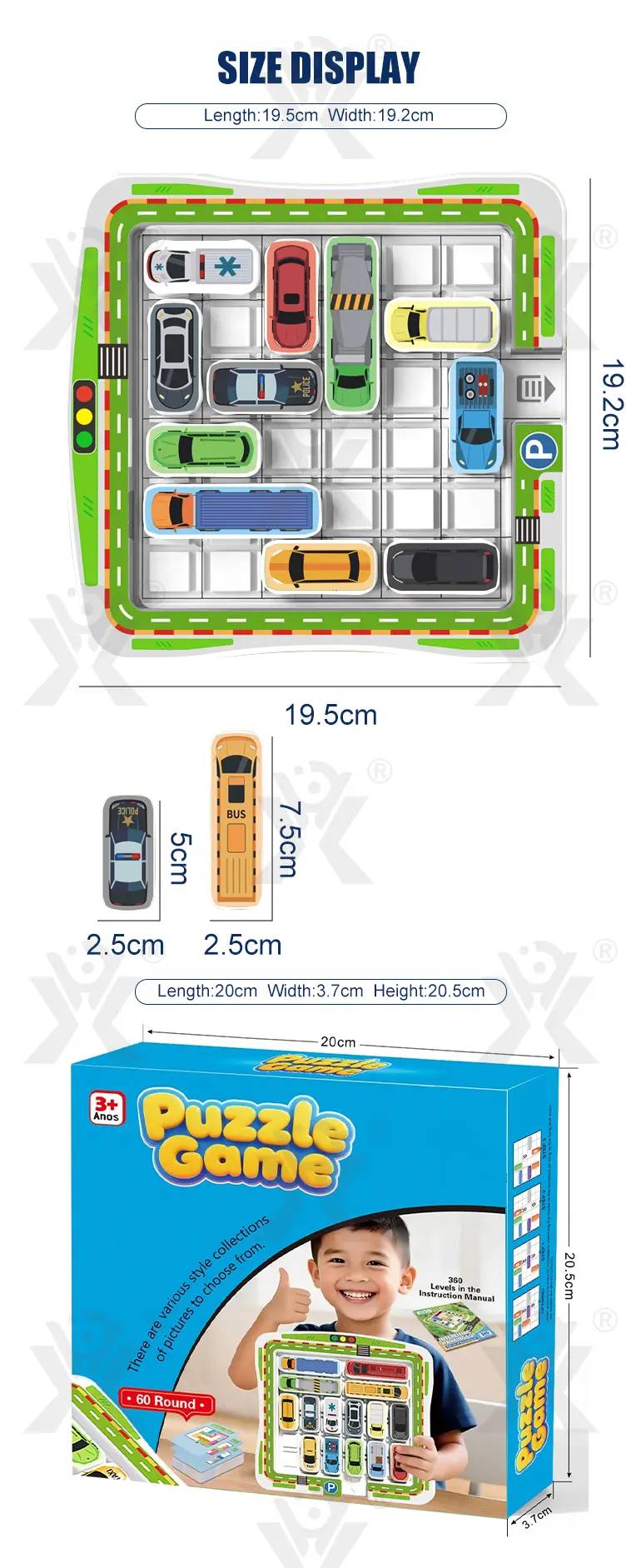 Puzzle Parking Lot Game Supply (TB-5124868) — illustrated product details, panel 11