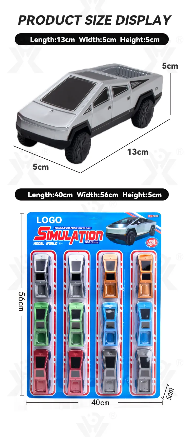 Cyber Truck Pull-Back Toy Car Set (TB-5157484) — illustrated product details, panel 7