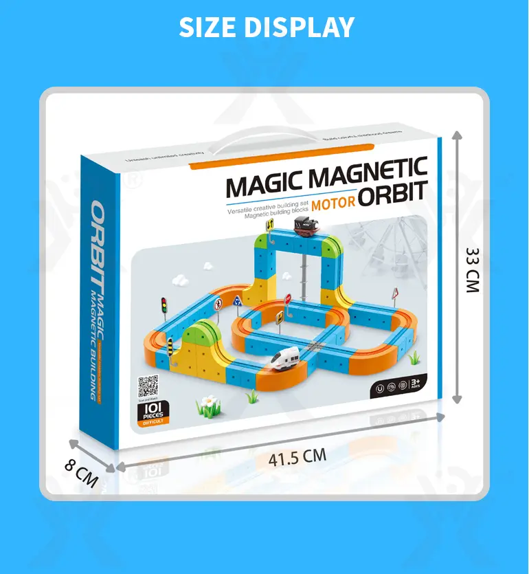 Magnetic Train Track Set, Electric Train Toy Set (TB-5165768) — illustrated product details, panel 10