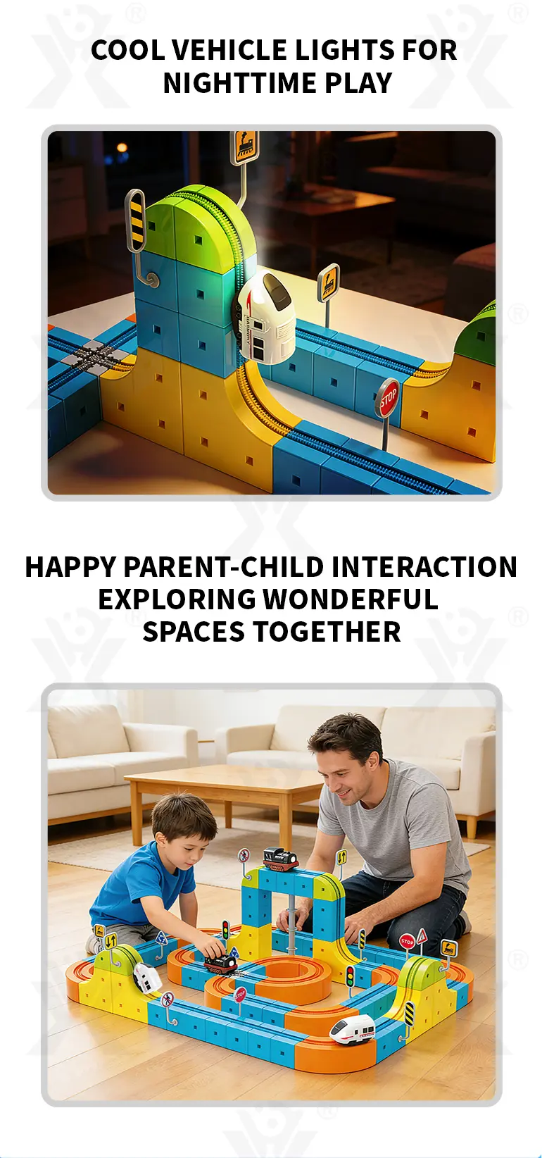 Magnetic Train Track Set, Electric Train Toy Set (TB-5165768) — illustrated product details, panel 6