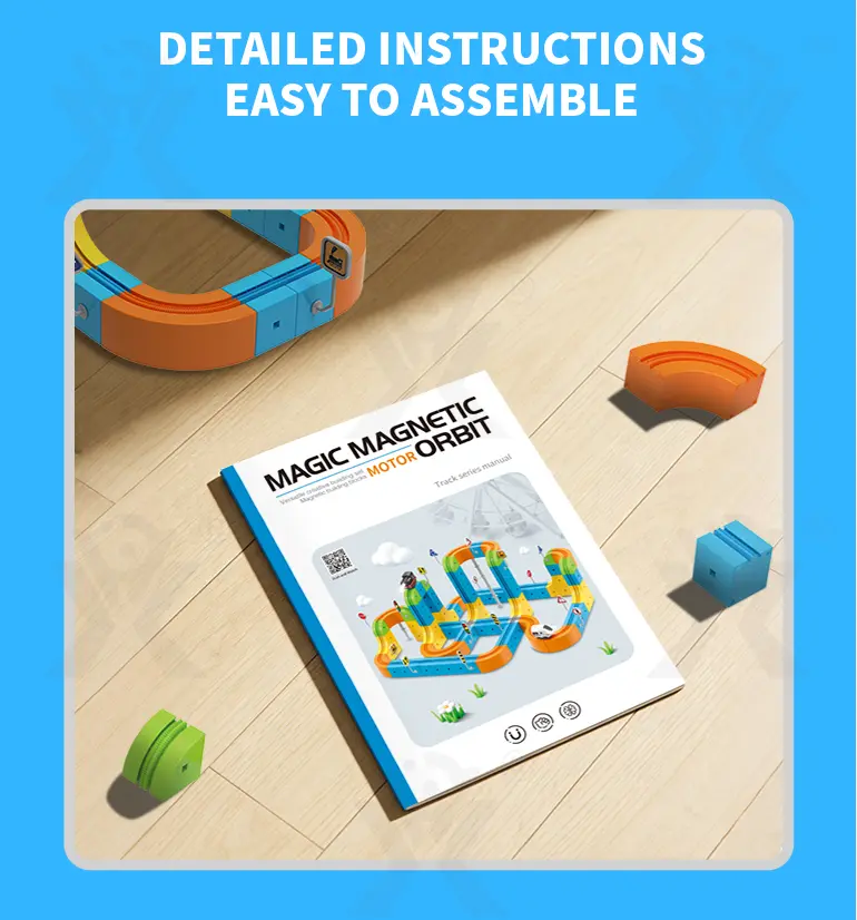 Magnetic Train Track Set, Electric Train Toy Set (TB-5165768) — illustrated product details, panel 8