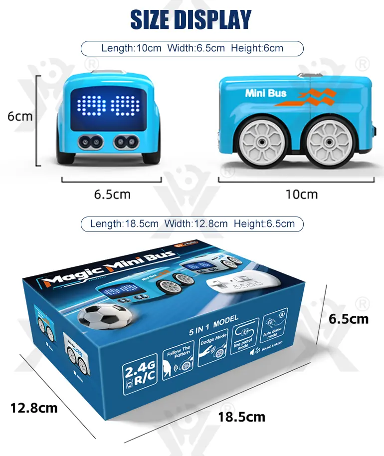 Magic RC Mini Bus, 4 Modes (TB-5010734) — illustrated product details, panel 12
