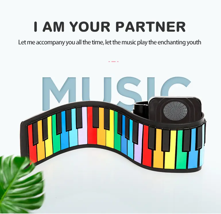 Digital Roll-Up Silicone Piano Keyboard (TB-4480810) — illustrated product details, panel 3