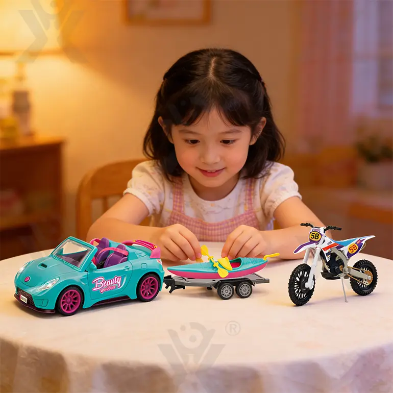 Doll Car Set, Beach Sports Car Wholesale For Kids (TB-5175206) — illustrated product details, panel 4