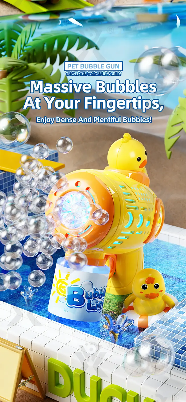 Pet Bubble Gun Toy for Kids (TB-4895444) — illustrated product details, panel 2