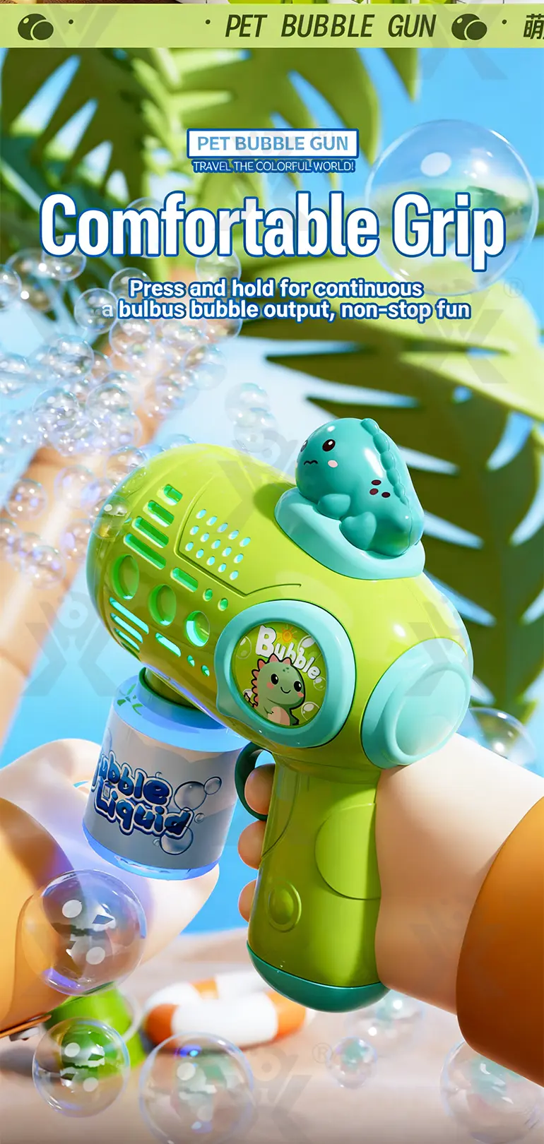 Pet Bubble Gun Toy for Kids (TB-4895444) — illustrated product details, panel 3
