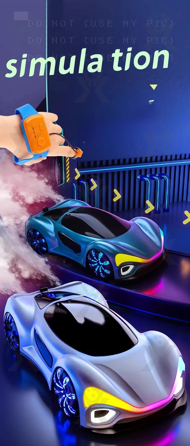Sci-Fi RC Car with Gesture Control (TB-5170035) — illustrated product details, panel 4