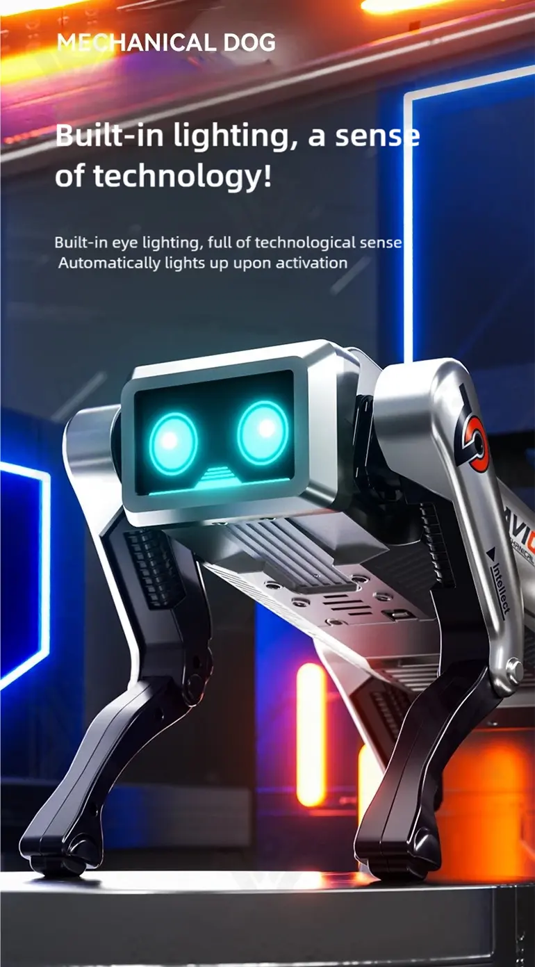 AI Interactive Robot Dog, Voice Control (TB-5028139) — illustrated product details, panel 11