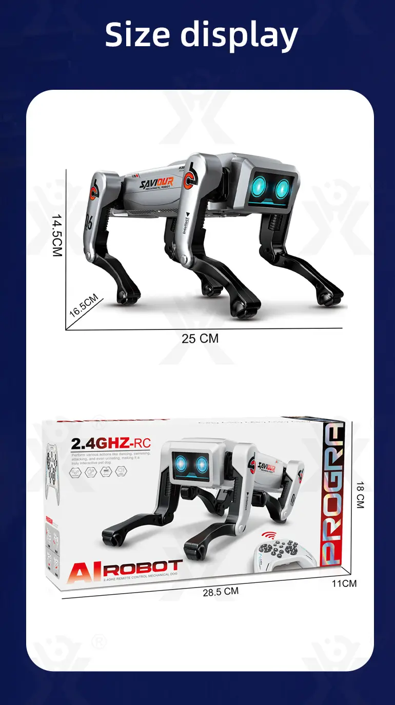 AI Interactive Robot Dog, Voice Control (TB-5028139) — illustrated product details, panel 13