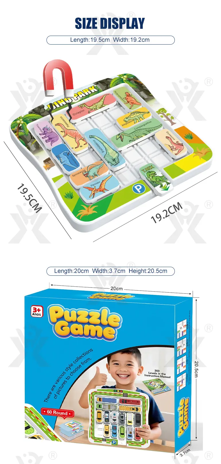 Puzzle Dinosaur Card Game (TB-5124865) — illustrated product details, panel 10