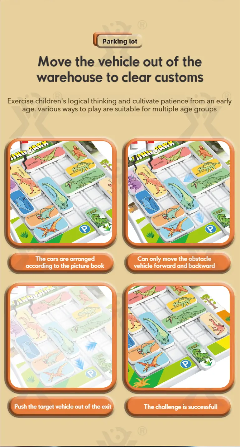 Puzzle Dinosaur Card Game (TB-5124865) — illustrated product details, panel 3
