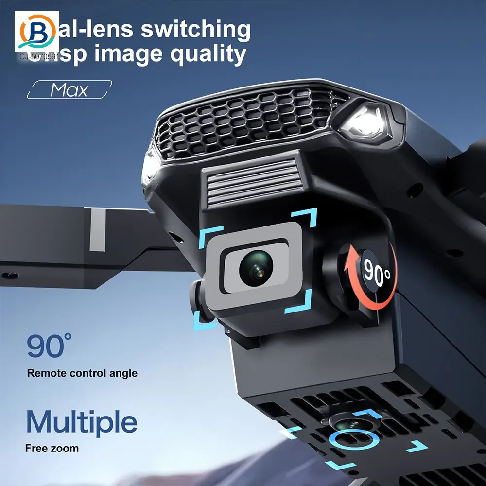 Remote Control Foldable Drone Toy, Dual Cameras (TB-5070591) — illustrated product details, panel 3