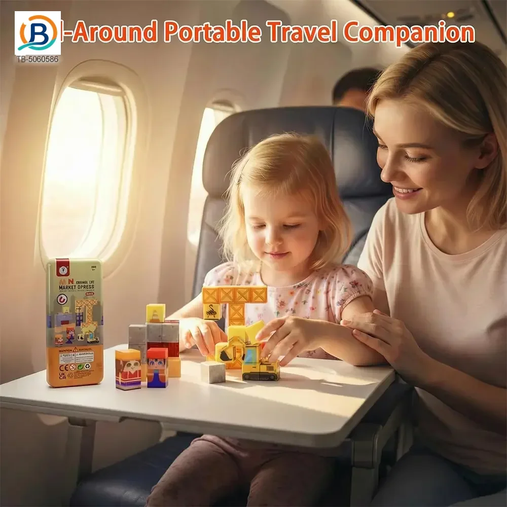 Travel Magnetic Blocks Toys, Portable Mini Size (TB-5060586) — product photograph 4