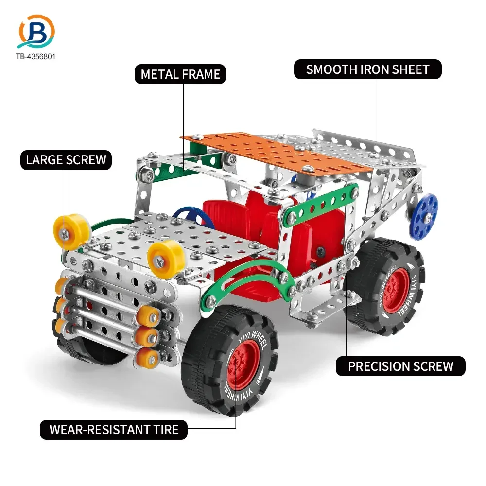 Metallic Assembly Racing Car, Metal Construction Toys Supply (TB-4356801) — product photograph 3