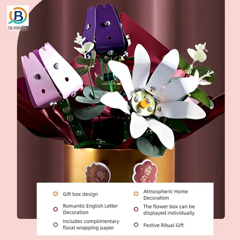 Metal Flower DIY Bouquet, External Flower (TB-5069421) — product photograph 3