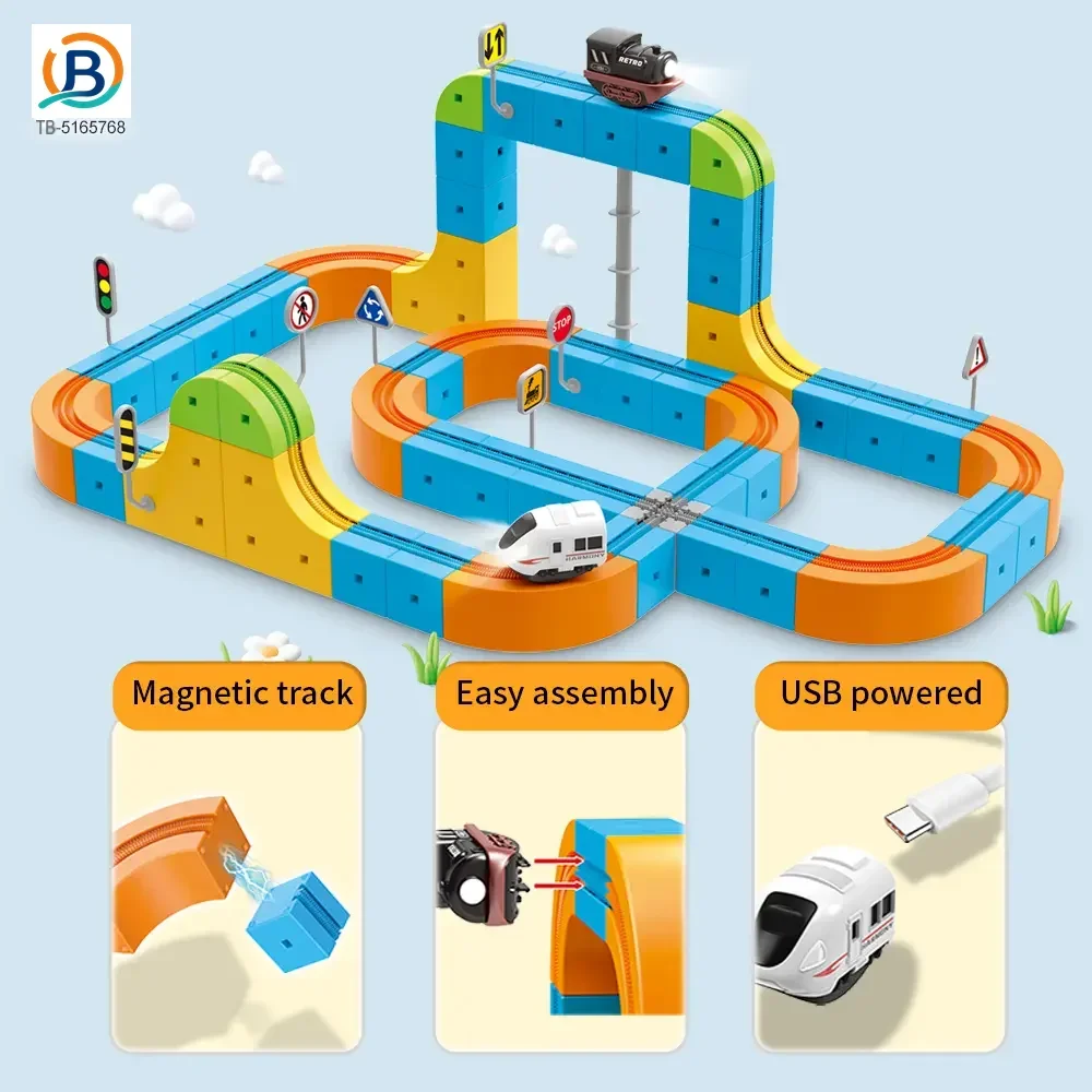 Magnetic Train Track Set, Electric Train Toy Set (TB-5165768) — product photograph 3