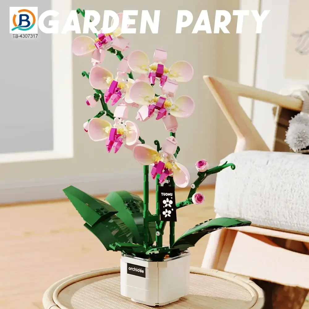 Flower Building Blocks Toy, Decor Use and Fun (TB-4307317) — product photograph 2