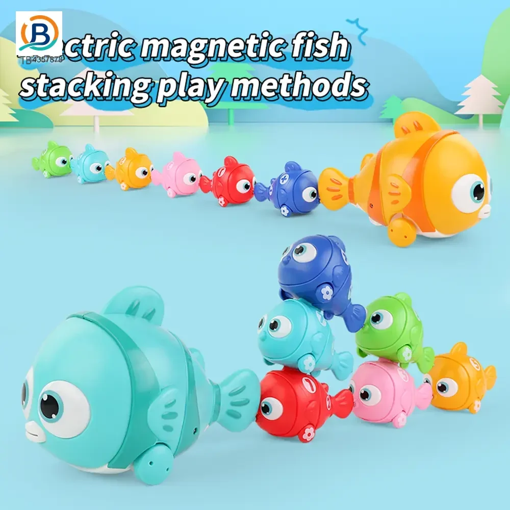 Magnetic Fishing Toy, Electric Moving Fish Bath Toys (TB-4357878) — product photograph 6