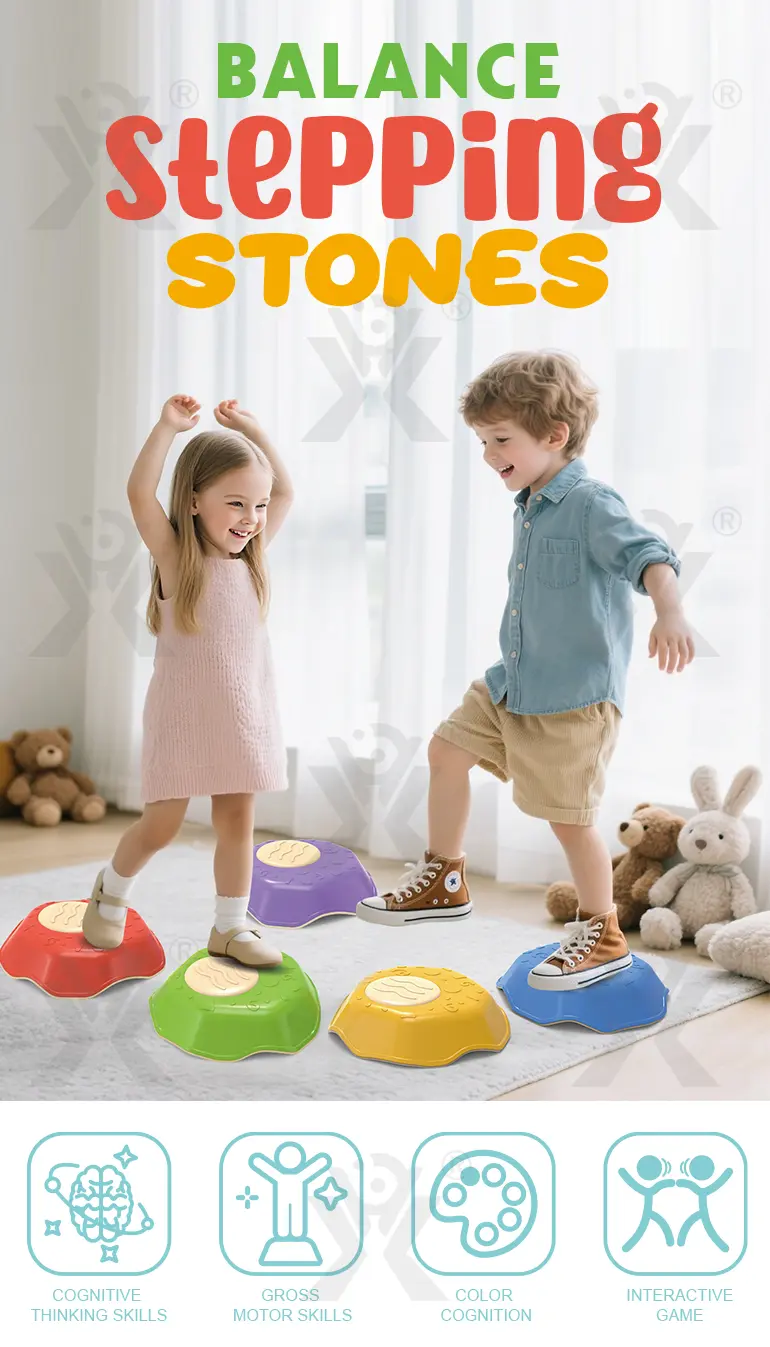 Balance Stepping Stones Toy, Factory Supply (TB-5084096) — illustrated product details, panel 1