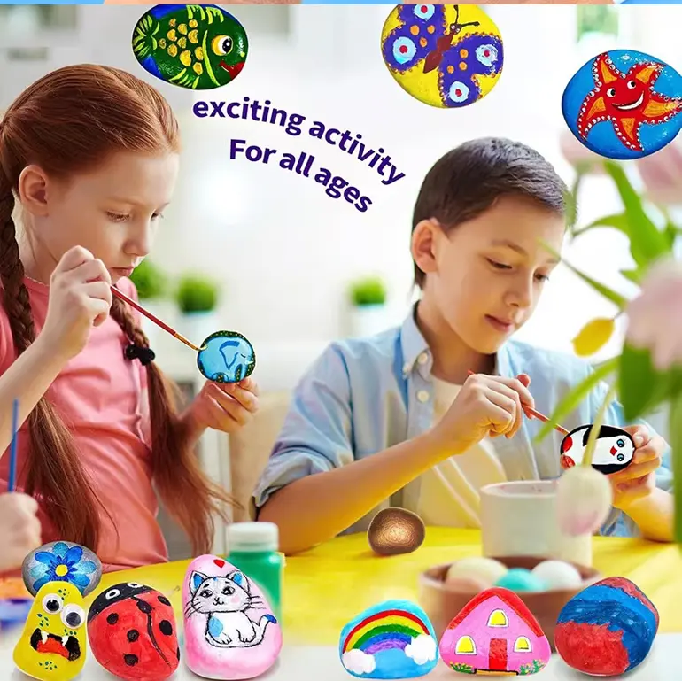 Kids DIY Rock Painting Kit (TB-5033534) — illustrated product details, panel 2