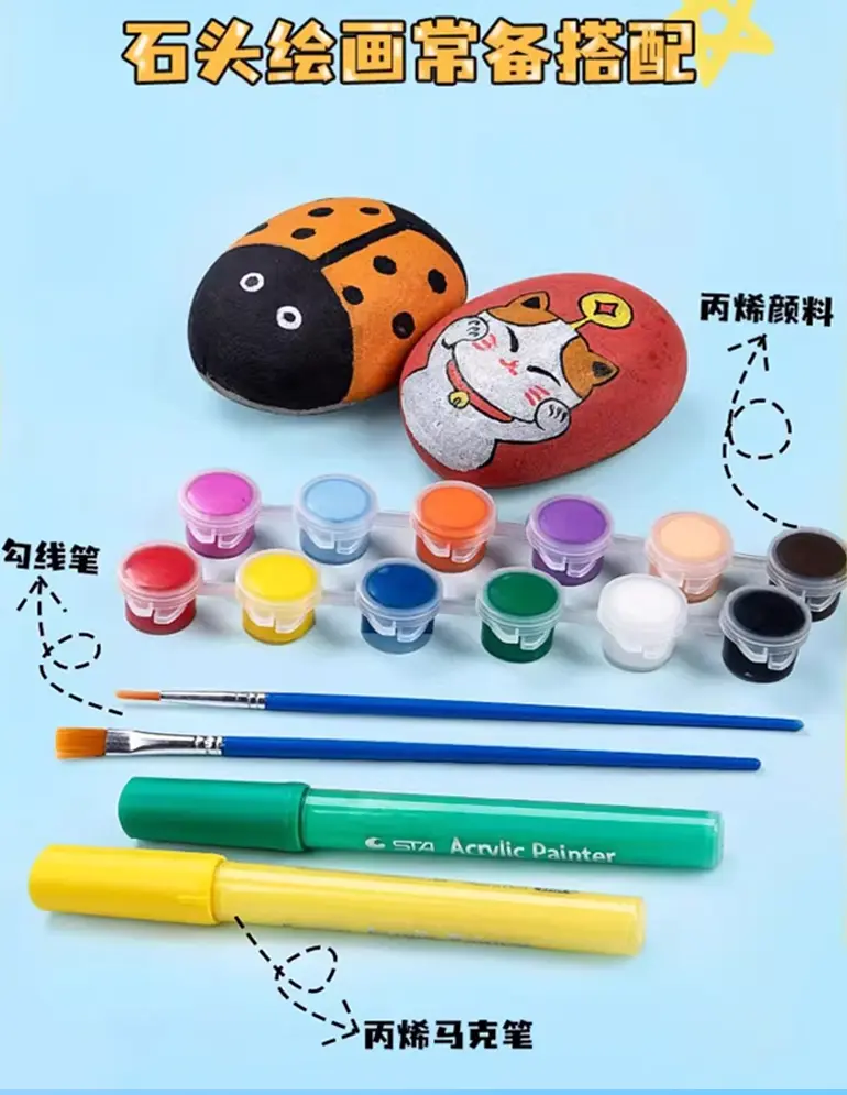 Kids DIY Rock Painting Kit (TB-5033534) — illustrated product details, panel 5