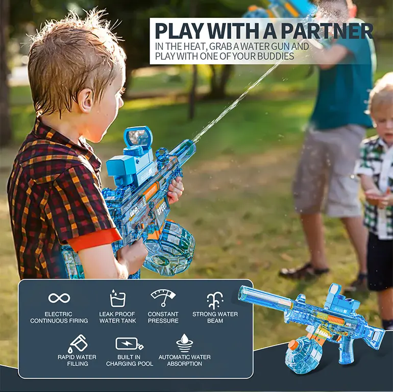 Electric Water Gun, Factory Direct Supply (TB-4430327) — illustrated product details, panel 1