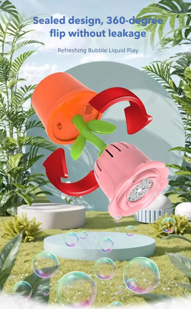 Electric Rose Bubble Machine (TB-4908593) — illustrated product details, panel 3