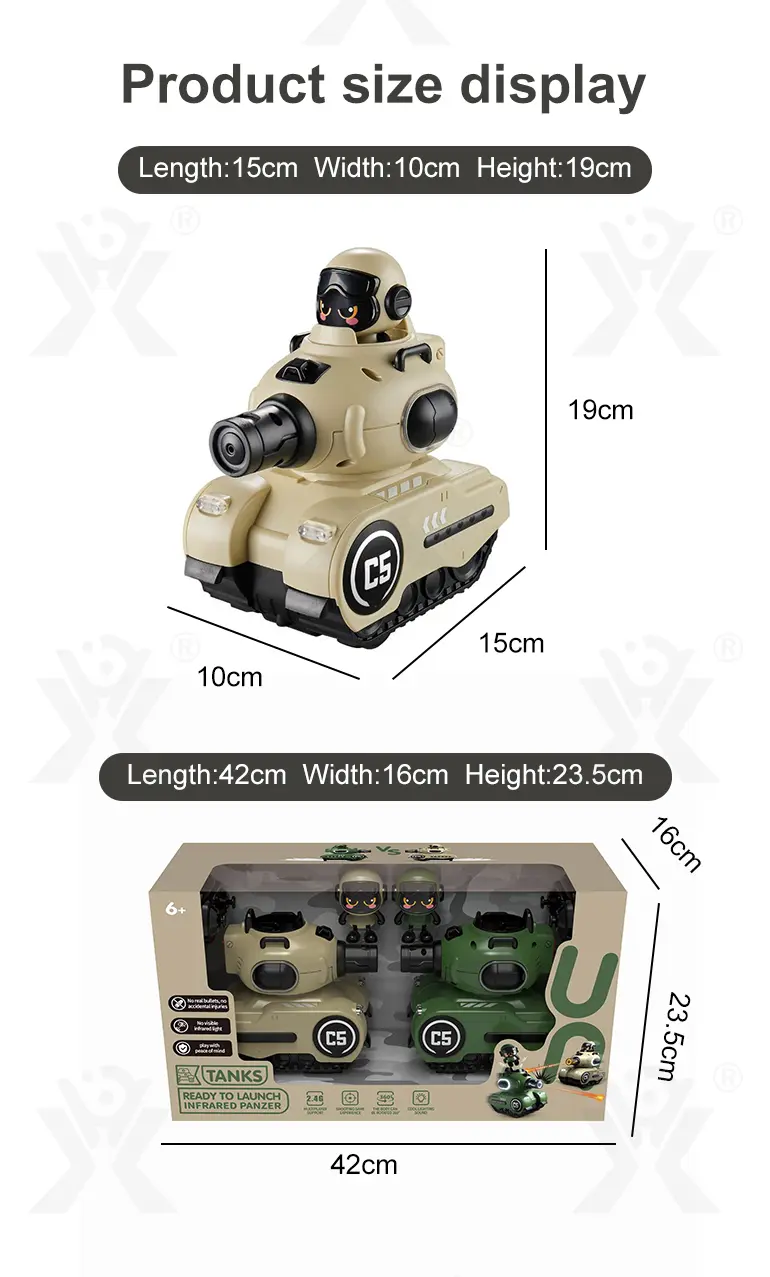 Infrared Combat Tank Supply, RC Tank Toy (TB-5108003) — illustrated product details, panel 10
