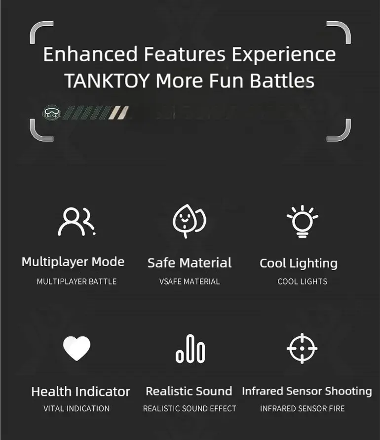 Infrared Combat Tank Supply, RC Tank Toy (TB-5108003) — illustrated product details, panel 2
